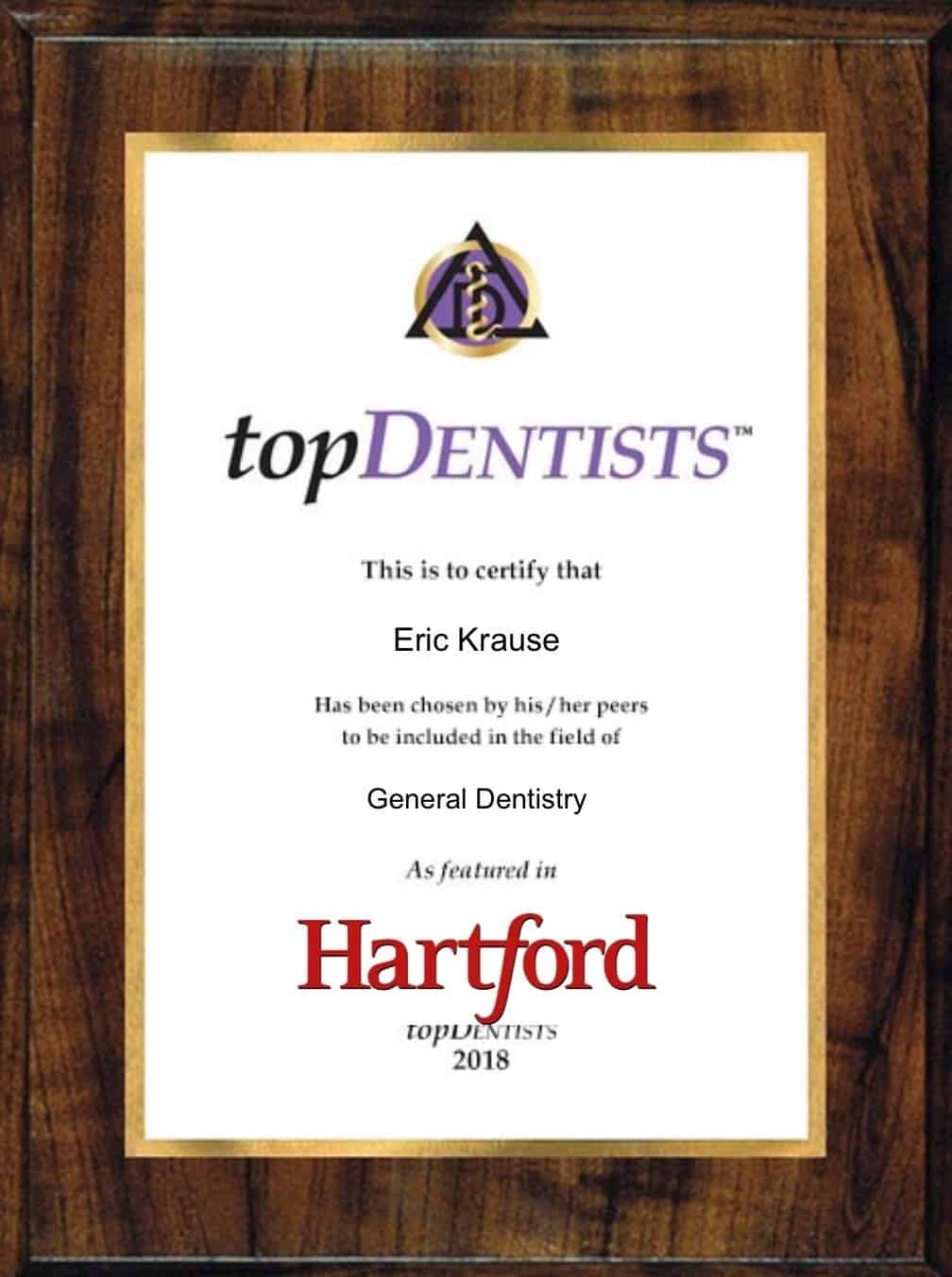 Certificate Image - Farmington Village Dental
